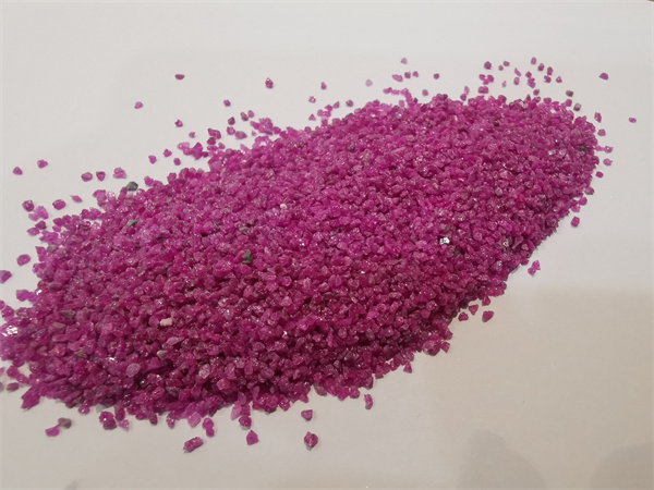 Pink aluminum oxide 铬刚玉耐磨砂F24